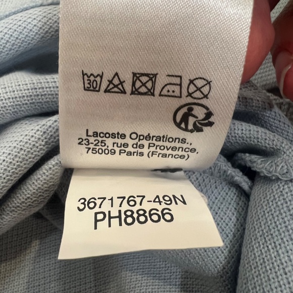 Mens Long Sleeve Lacoste Polo Shirt - Picture 9 of 11